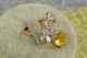 Кольцо Xuping Jewelry Марсель с желтым камнем раздвижное р 16 золотистое - изображение 2