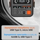 УМБ Павербанк 60000 mAh Быстрая Зарядка PD + QC 55W, фонарик - для Телефона Роутера Планшета Ноутбука Часов Наушников Портативна Батарея Внешний аккумулятор - изображение 7
