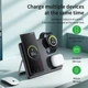 Бездротова зарядна станція 3 в 1 Hoco CQ2 15W для iPhone/Samsung/Xiaomi, для навушників, для SAM Watch | Швидка зарядка | Black | 774195 - зображення 3