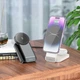Беспроводная зарядная станция 3 в 1 Hoco CQ3 15W для iPhone 12-15/AirPods/Apple Watch | MagSafe | Fast Charger |Milky White | 774197 - изображение 11