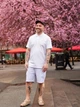 Поло длинное мужское Uniqlo 666541830 3XL Белое (1159793633) - изображение 3