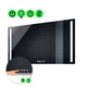 LED-зеркало 80x60см, с двумя сенсорами, часами и подогревом, модель Adelita (Adelitag28) - изображение 1