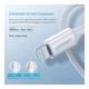 Кабель зарядный MFI Type-C-Lightning UGREEN для iPhone iPad 2 м White (US171) - изображение 4
