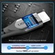 Кабель зарядний USB C Cable 3A Fast Charging 5FT Premium Nylon Braided 1 м Black (YM0211) - зображення 2