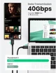 Кабель зарядный Ugreen Type-C Thunderbolt 4 100 W 8K при 60 Гц 0.8 м Black (US501) - изображение 4
