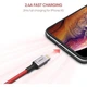 Кабель зарядний UGREEN USB Lightning Alu Case Braided Lightning Cable Red 1м (US293) - зображення 2
