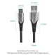 Кабель зарядний Vention USB 2.0 — microUSB металевий корпус 1.5 м Black/Grey (YM0568) - зображення 5