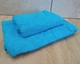 Набор турецких махровых полотенец Zeron 50х90+70х140 Damask Blue - изображение 2
