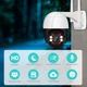 Уличная IP Wi-Fi PTZ-D4 камера Наблюдения Видеонаблюдения Купольная Поворотная IP66 бело-черная - изображение 8