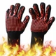 Термостойкие огнеупорные перчатки до 800°C Gorillas BBQ для барбекю BBQ Gloves черные - изображение 1