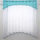 Кухонная гардина VR-Textil № 036к арка белый с лазурным 290х170 см (52-0539) - изображение 1