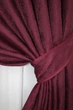Комплект коротких штор VR-Textil Жаккард Мрамор Al1 № 1302ш Бордовый 130х170 см 2 шт (35-0254) - изображение 4