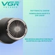 Профессиональный мощный салонный фен для сушки и укладки волос VGR мощность 2200Вт черный с 2 насадками - изображение 3