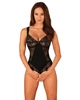 (SALE) Мереживне боді Obsessive Donna Dream crotchless teddy M/L Black, відкритий доступ - зображення 1