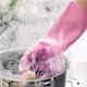 Силиконовые перчатки для мытья посуды многофункциональные Magic Silicone Gloves Pink - изображение 5