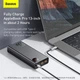 УМБ BASEUS Adaman Metal Digital Display Quick Charge Power Bank 20000mAh |2USB/1Type-C, 6A, 65W| (PPIMDA-D03) - изображение 12