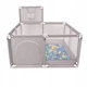 Детский манеж 125×125×66 см серый - изображение 2
