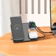 Беспроводная зарядка Qi Hoco Flash folding 3-in-1 Wireless Fast Charger CQ2 27Вт - изображение 7