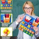 Игра детская развивающая из фетра, обучающая математическая доска с цифрами на липучке, Синий - изображение 8