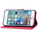 Чехол Clover для IPhone 7 / 8 Книжка кожа PU с визитницей малиновый - изображение 9