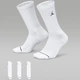 Носки баскетбольные Jordan Everyday Crew Socks размер L 42-46 для спорта и на каждый день 3 пары белые (DX9632-100) - изображение 1