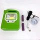 Фонарь кемпинг переносной 6399А - LED+COB, power bank, 2x18650, солнечная батарея. Цвет: зеленый - изображение 14