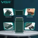 Аккумуляторная мужская мини электробритва VGR V-390 для бритья бороды и усов шейвер. Цвет: зеленый - изображение 6