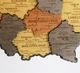 Карта Польщі настінна 3D об'ємна багатошарова в коробці 41*39 см Гранд Презент 41 - изображение 3