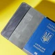 Кожаная обложка для паспорта INCARNE с тиснением Тризуба Серая - изображение 4