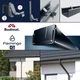 Труба водосточная металлическая Flamingo IQ 135/80 система 3 метра Графитовая - изображение 4