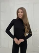 Гольф-водолазка теплая на флисе женская Merlini Мотто 110001041 2XL-3XL Черная (110001041_3) - изображение 3
