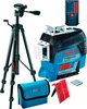 Лінійний лазерний нівелір Bosch Professional GLL 3-80 C з приймачем LR 6, адаптером AA1, штативом BT 150, мішенню, чохлом(0601063R01+0601069H00) - зображення 1