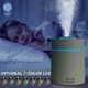 Увлажнитель воздуха ультразвуковой 240 мл USB ночник с LED подсветкой, ART H1H White - изображение 2