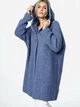 Kardigan damski oversize Figl M884 One size Niebieski (5902194412056) - obraz 5