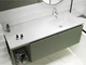 Умивальник над пральною машиною MIRAGGIO JESSEL R 120*45*12 Глянець Білий 0001056 - зображення 1