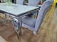 Стол обеденный PRINCE CERAMIC 150*90 белый CALACATTA/хром PRINCEBCH150 Signal - изображение 6