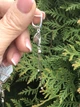 Серьги серебряные висюльки 520788 - изображение 3
