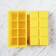 Форма для льда ICE CUBE 5 cm Olin & Olin 8 кубиков желтая с крышкой - изображение 2