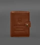 Шкіряна обкладинка-портмоне BlankNote для військового квитка офіцера запасу (вузький документ) Світло-коричнева (BN-OP-21-k) - зображення 2