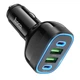 Автомобільний зарядний пристрій Hoco NZ11, 2USB, 2Type-C, PD 72W, чорний - зображення 3