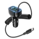 Автомобильное зарядное устройство Hoco NZ11A 2USB/ Type-C PD 30W черное + кабель Type-C - изображение 1