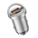 Автомобильное зарядное устройство Hoco NZ10 USB/ Type-C PD 45W серебристое - изображение 3