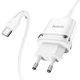Сетевое зарядное устройство Hoco N1 USB белое + кабель USB to Type-C - изображение 2