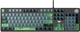 Клавіатура дротова Aula Wind F2088 Pro Mechanical Black/Gray + 9 Green keys KRGD Blue USB EN/UA (6948391234892) - изображение 1