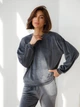 Пижама (свитшот + штаны) женская теплая велюровая BARWA garments 0332/333 S Графит (2113323331329) - изображение 9
