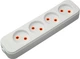 Колодка Quantum QM-КP-00400 4 поста без заземления 1 шт/уп Белая (0751784843078) - изображение 1