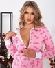 Женская пижама комбинизон с карманом на попе розовая Barbie M - изображение 2