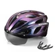 Вело шлем с магнитным визором ROCKBROS TT16 (57-62 см) In-Mold Фиолетовый (RB-TT-16-3891) - изображение 1