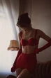 Червоний пояс-спідниця із сатину Perfect Female Червоний M (181AC-99-r) - зображення 6