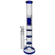 Бонг Высокий С Перколятором “Glass Honeycomb Tower Blue” - изображение 1
